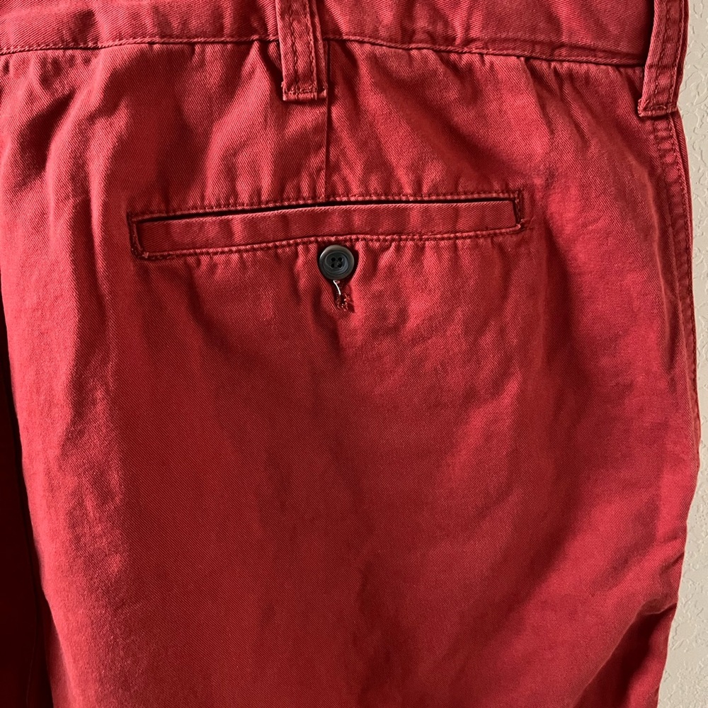 The Foundry Supply Co Chino Pants | Waist 48 | Red | 100% Cotton - Picture 5 of 13